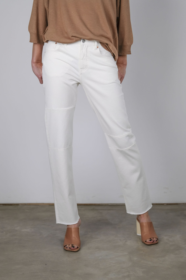 maison margiela mm6 s62lb0051 pants 5 pocket white