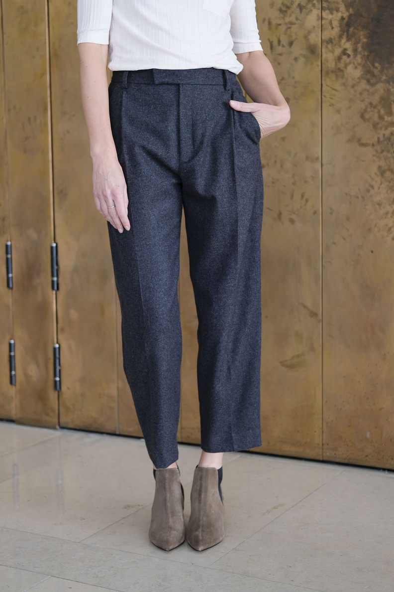 hope alta trousers grey melange
