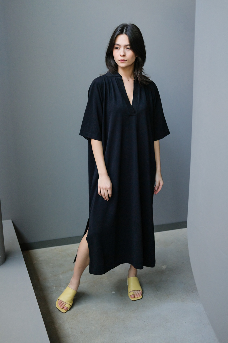hope polo dress black
