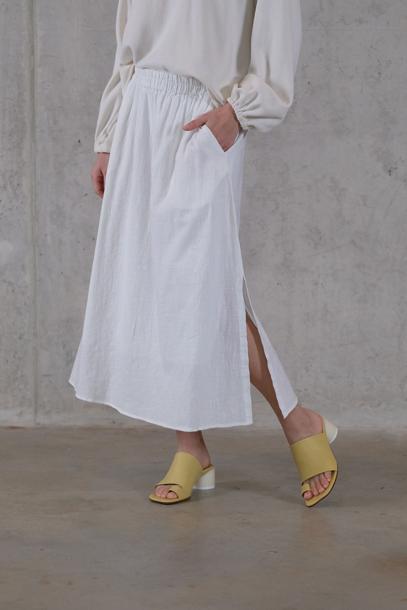 aiayu skirt long crepe milk › rokken soulsister