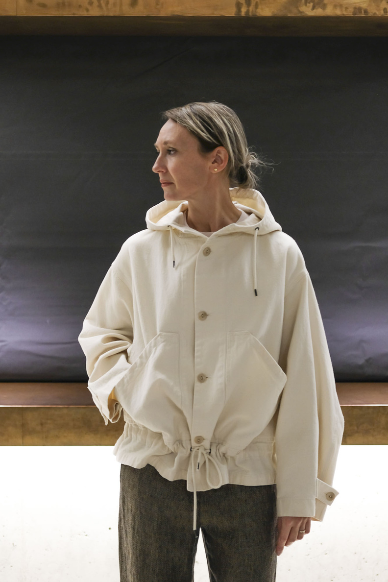 girls of dust w-nuclear rain bull jacket naturel