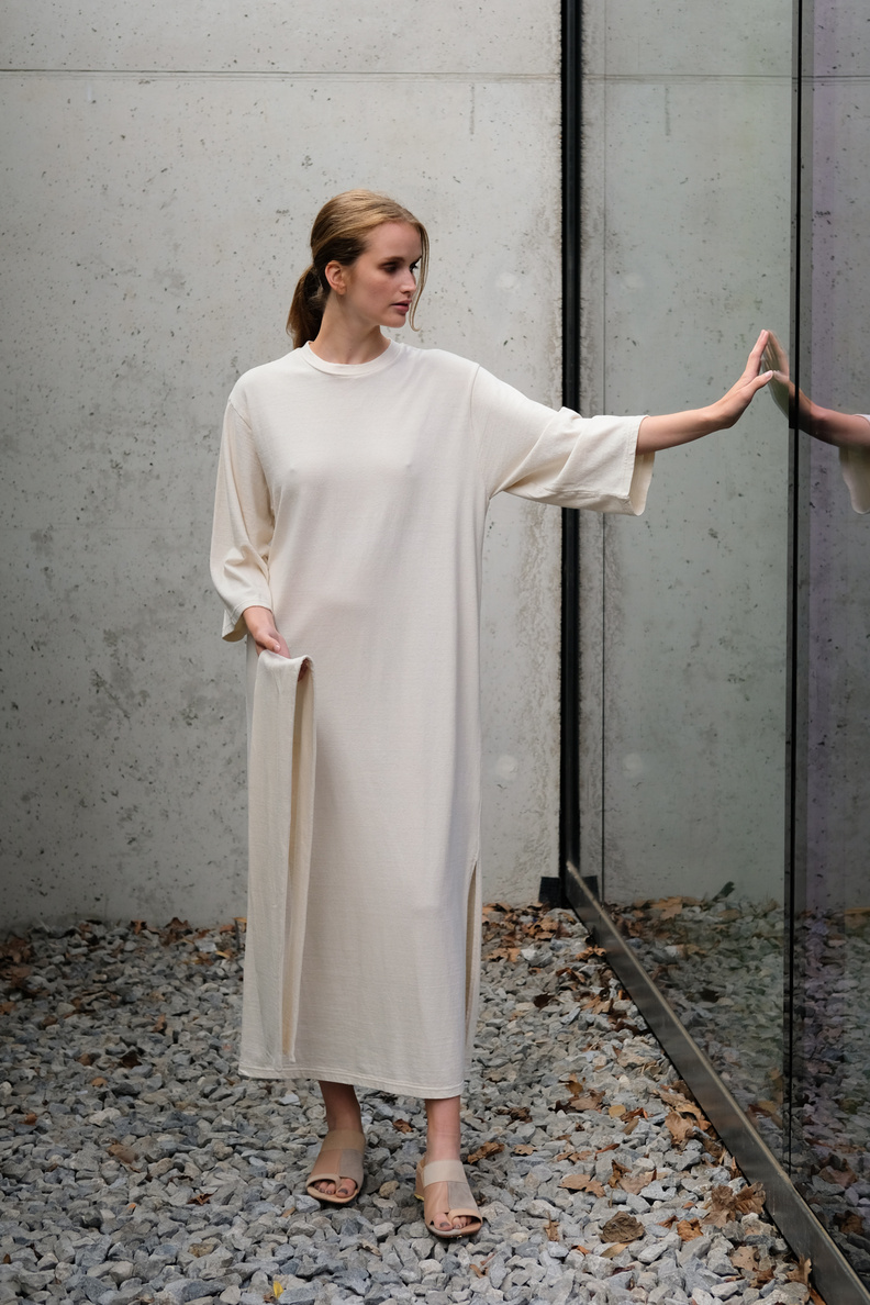 can pep rey vintage loose dress pina ivory