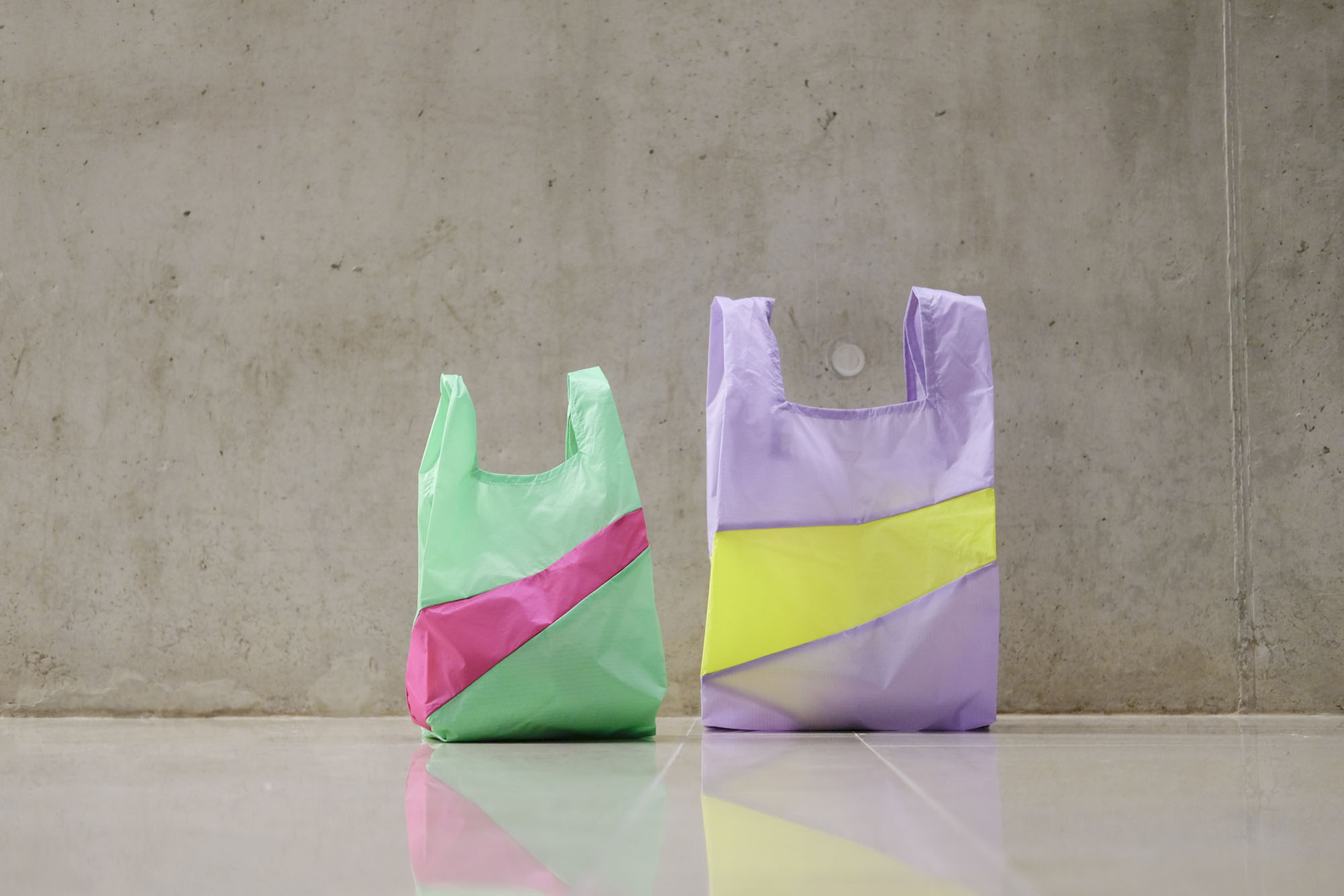 susan bijl shopping bag idea fluo yellow l