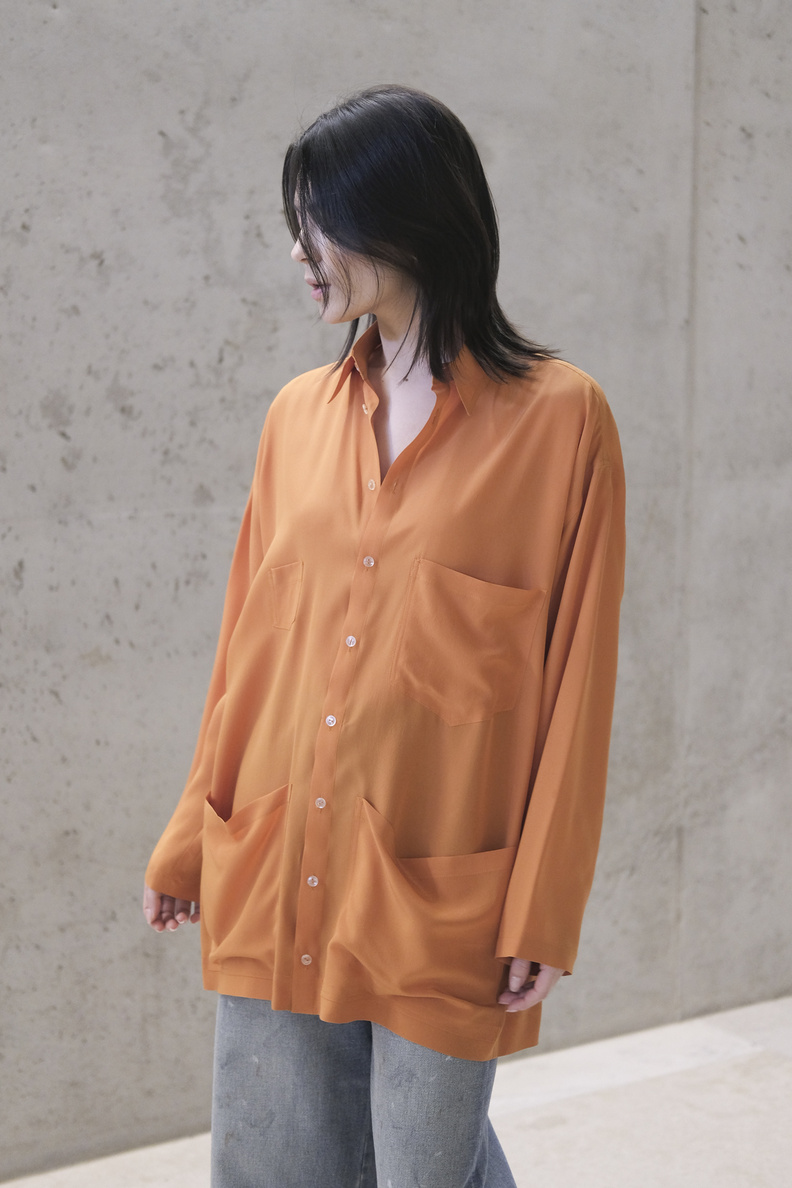 monique van heist hawai orange silk