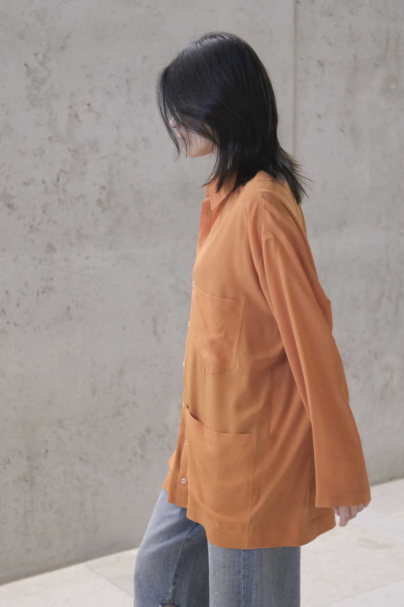 monique van heist hawai orange silk