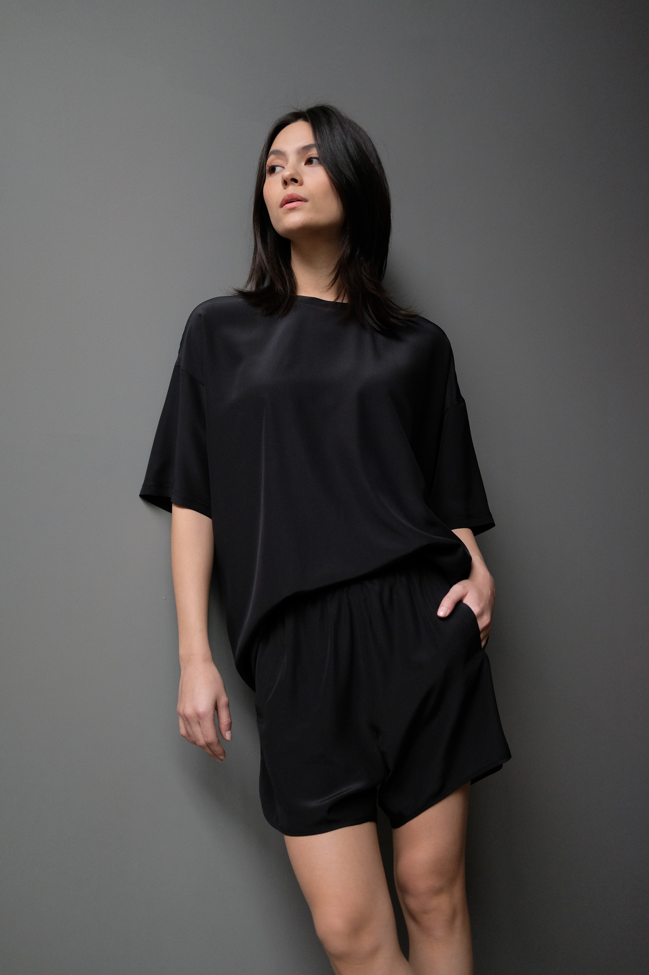 monique van heist boxer black silk