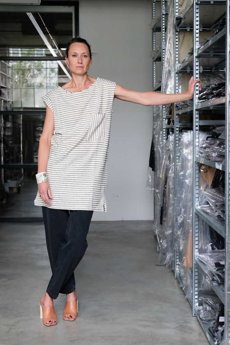 humanoid esther top vanilla stripe