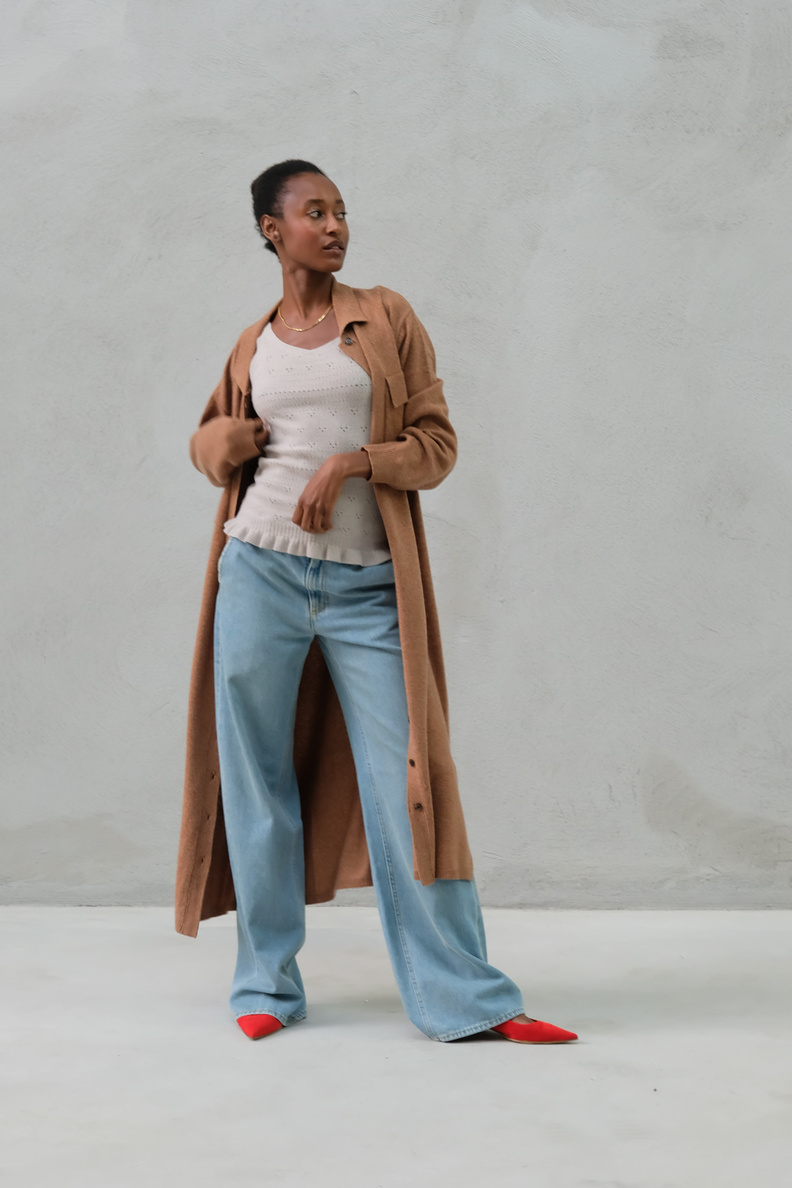aiayu silvia top birch melange