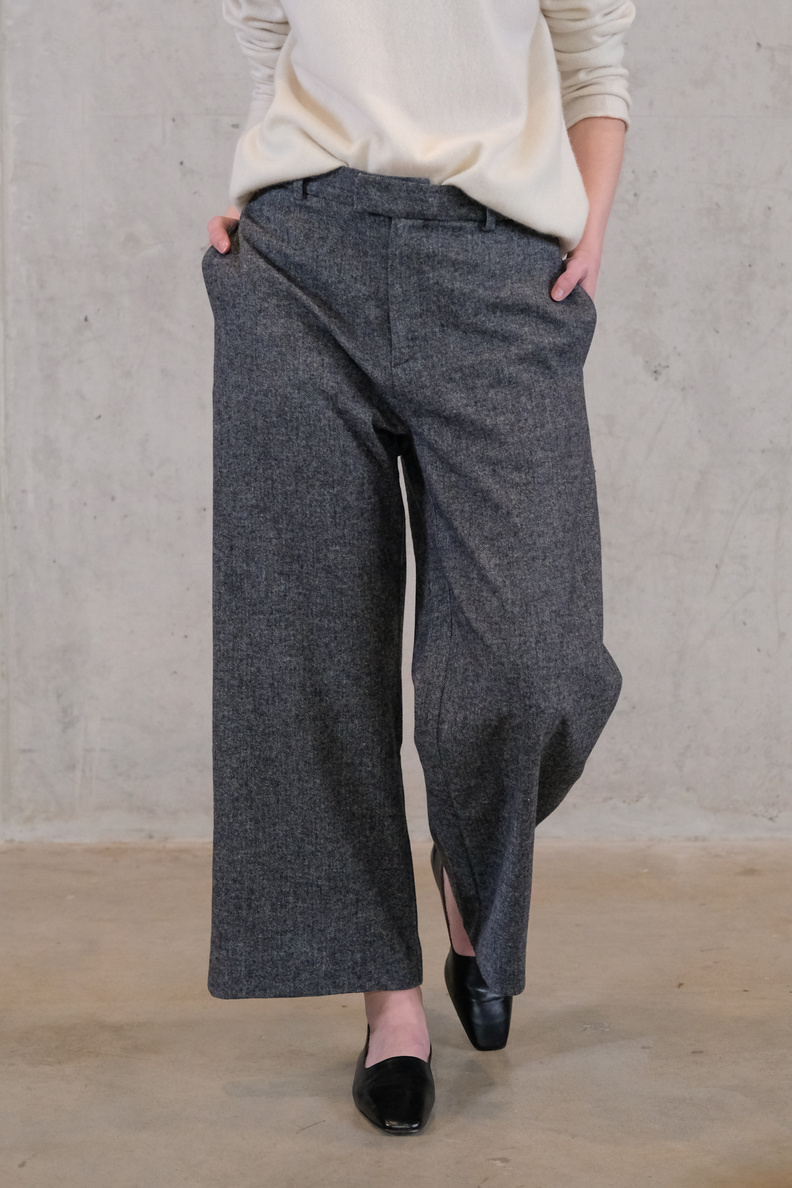 hope knox trousers grey herringbone