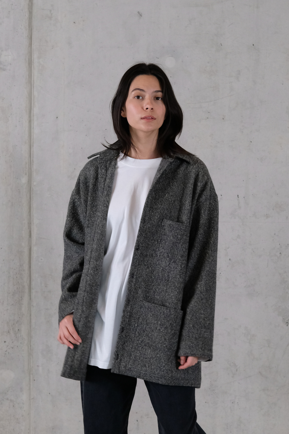 monique van heist hawai jack black white wool