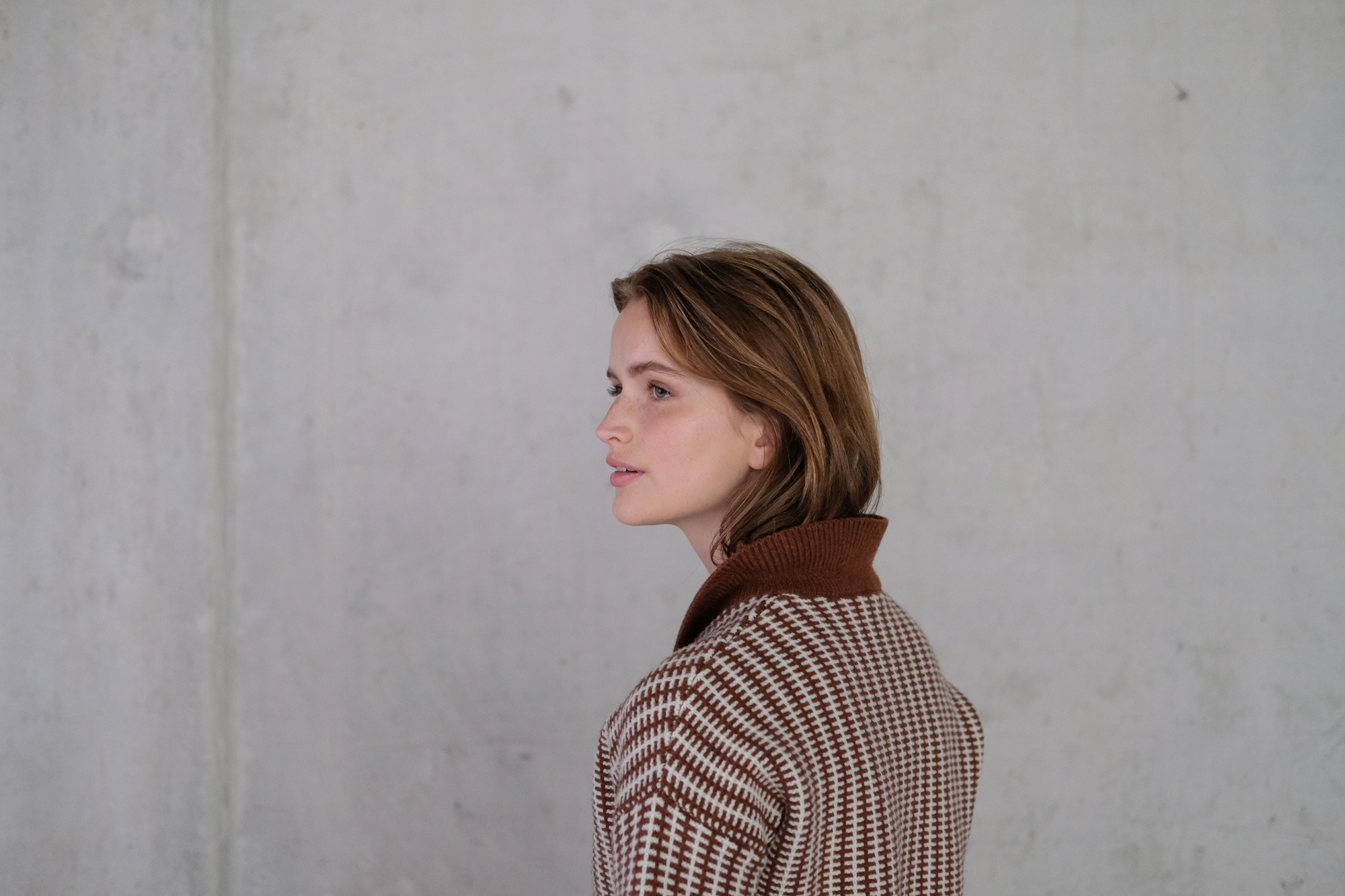 rue blanche retro cardi chestnut