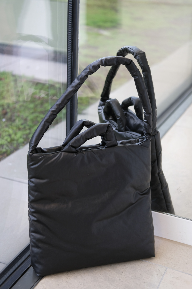 kassl editions bag pillow medium oil black