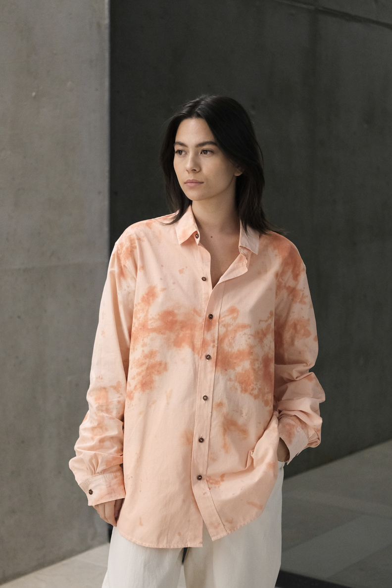 hullekes rodin shirt pastel dye