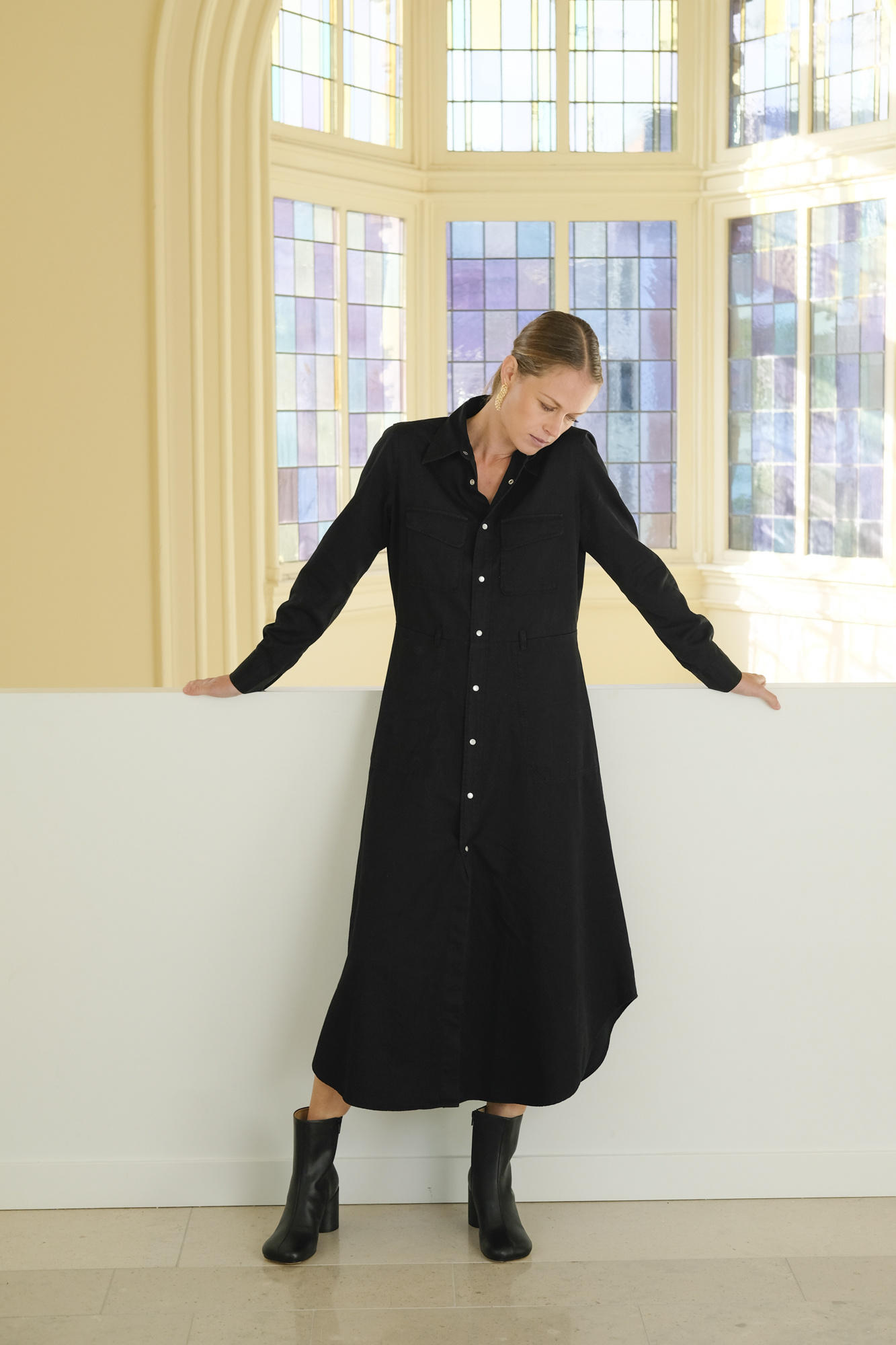 hope spin dress black