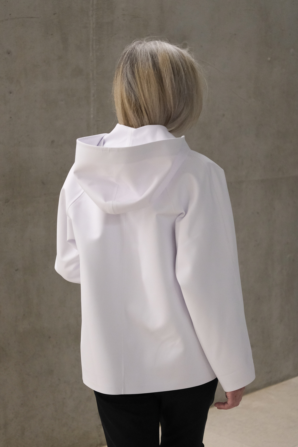 kassl editions coat sailor hip rubber white