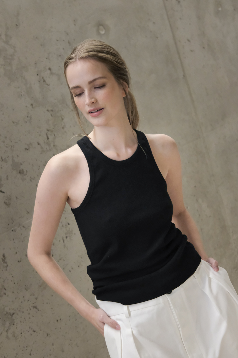 rika studios mine tank top black