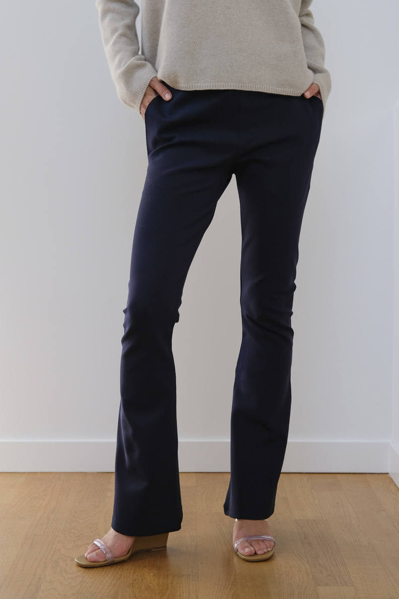 monique van heist legging flare navy lycra