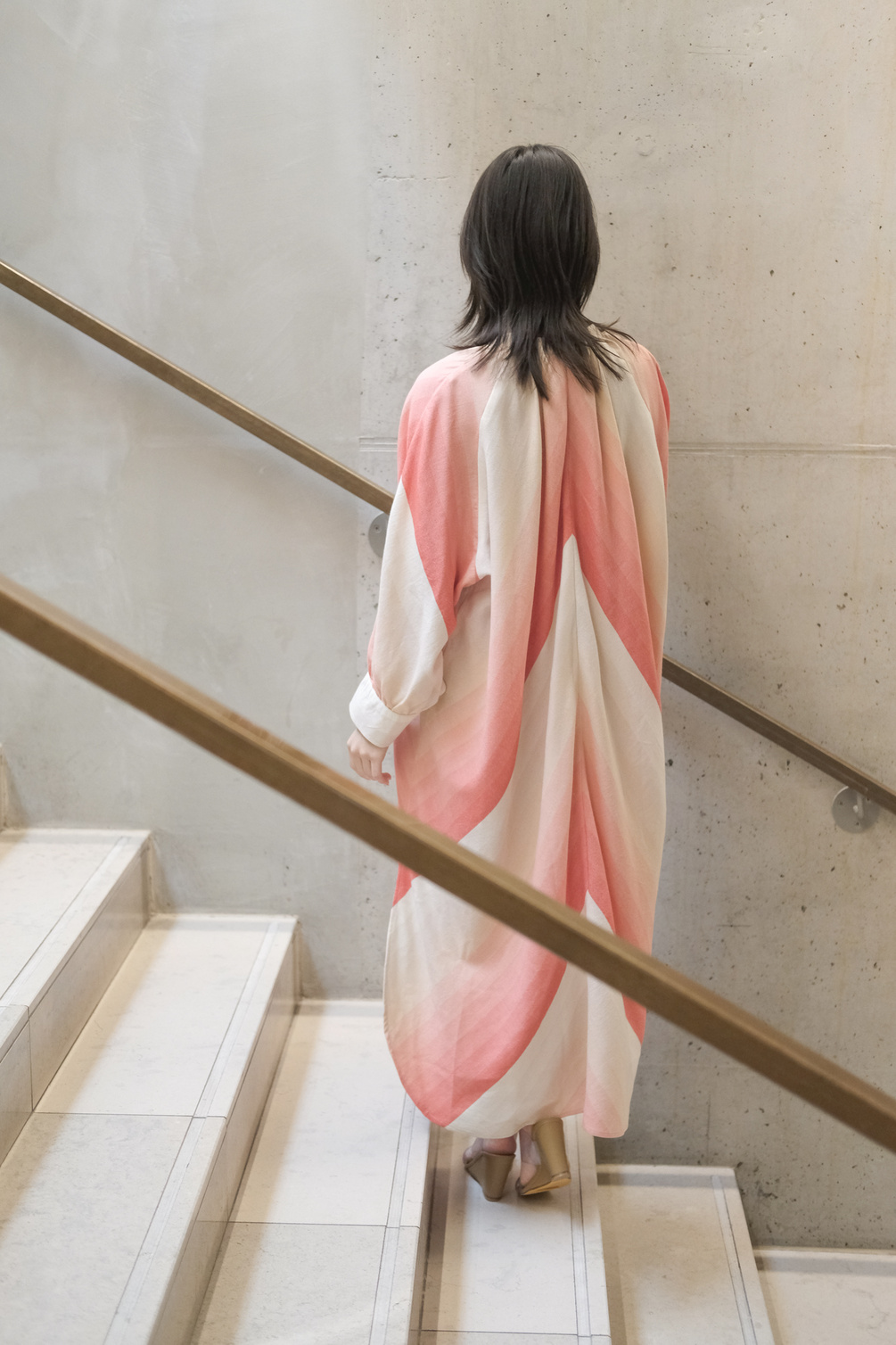 marrakshi life smock dress m'gouna stripe