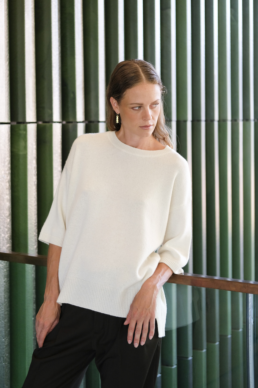 lisa yang camille sweater cream