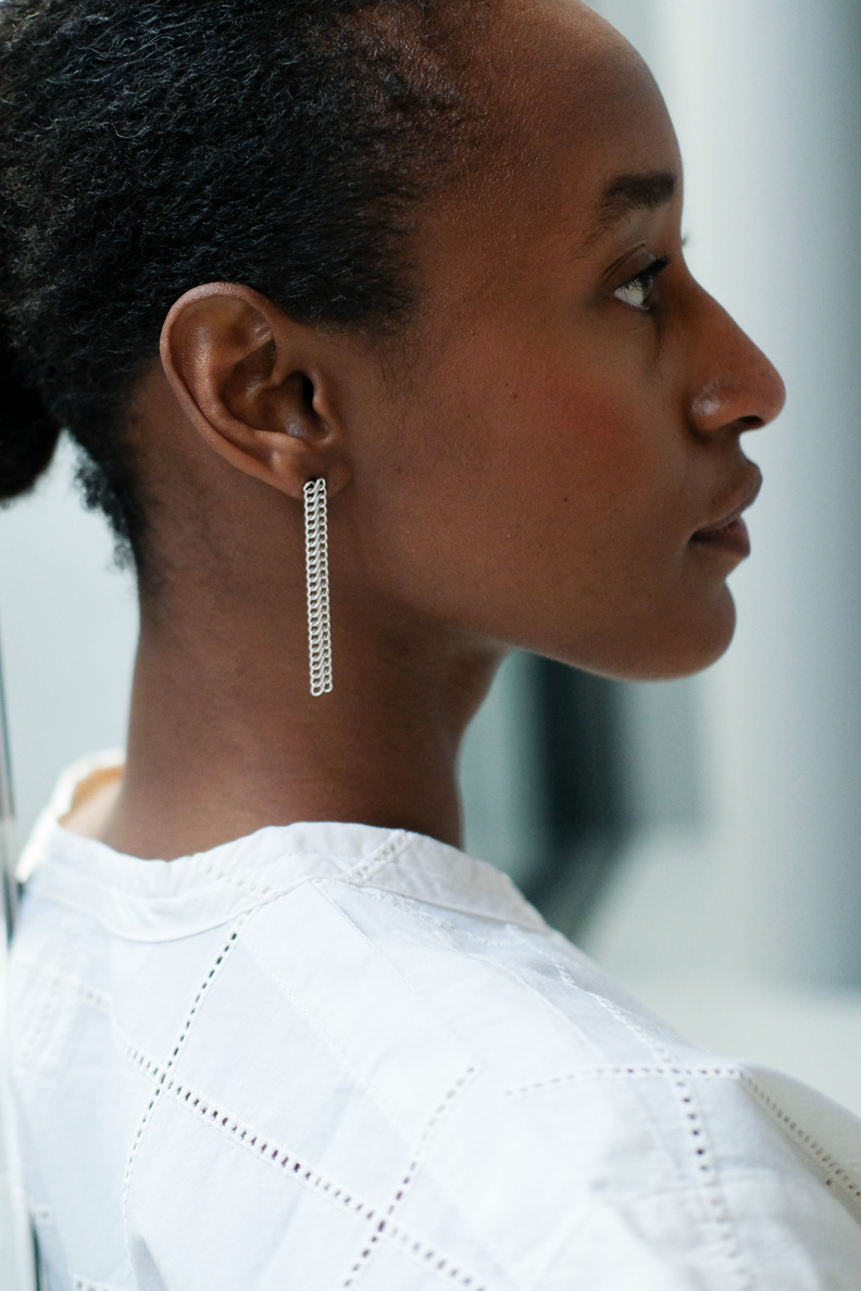 something familiar woven earpieces silver