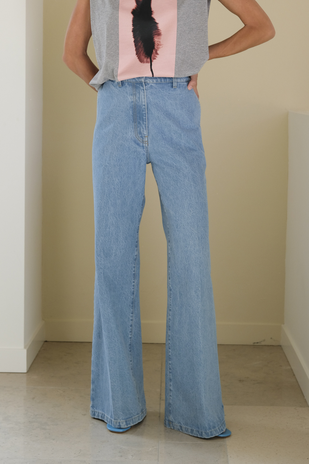 christian wijnants pantom light blue denim