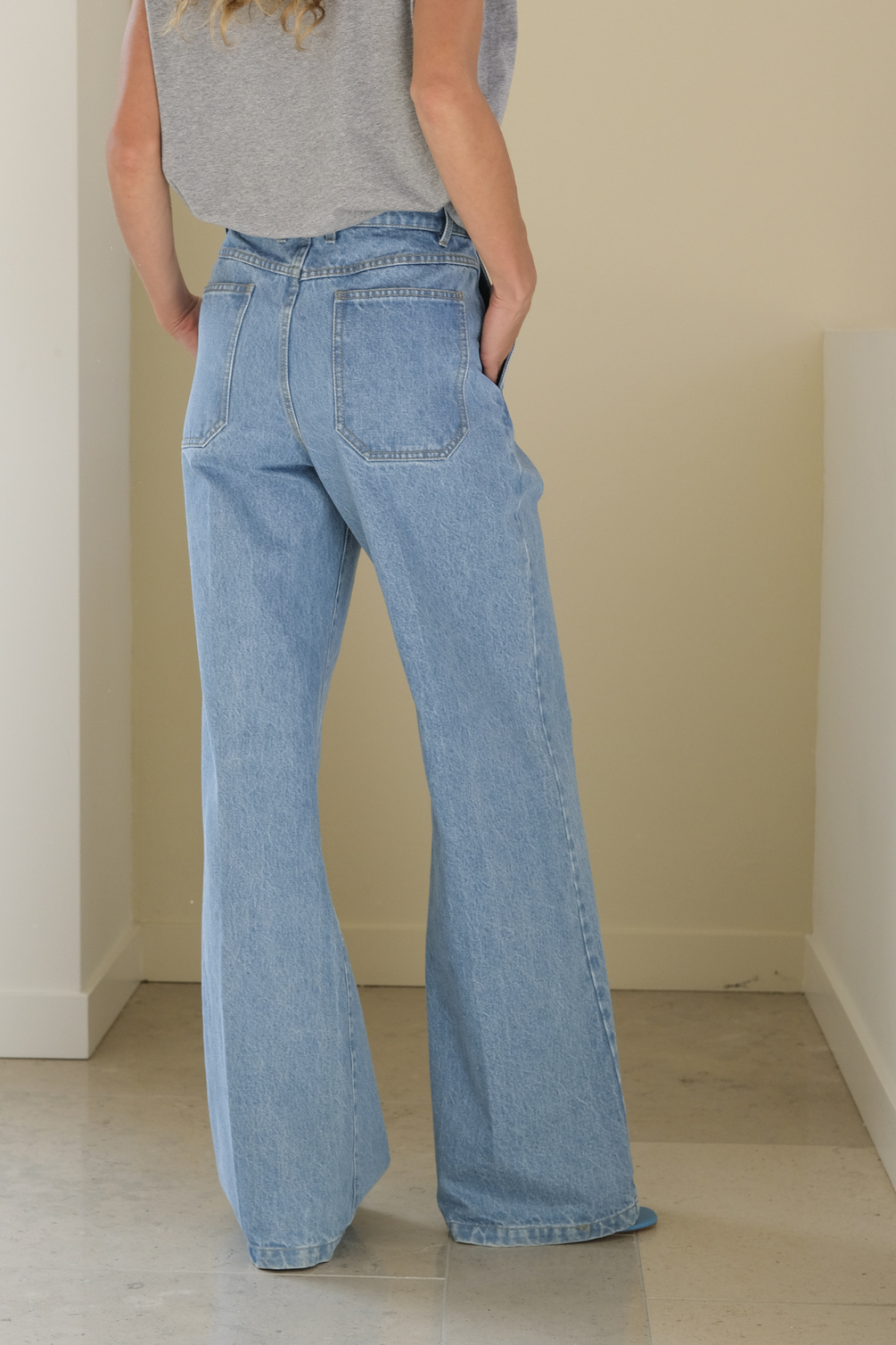 christian wijnants pantom light blue denim