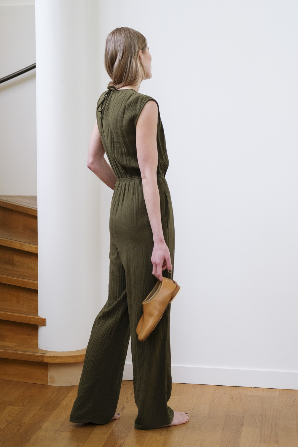 xirena nell jumpsuit basil