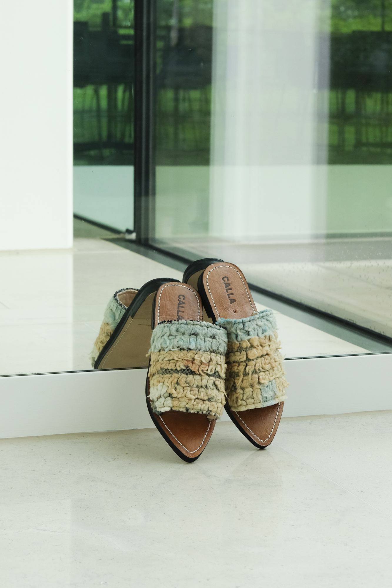 calla moki babouche sandal multicolour