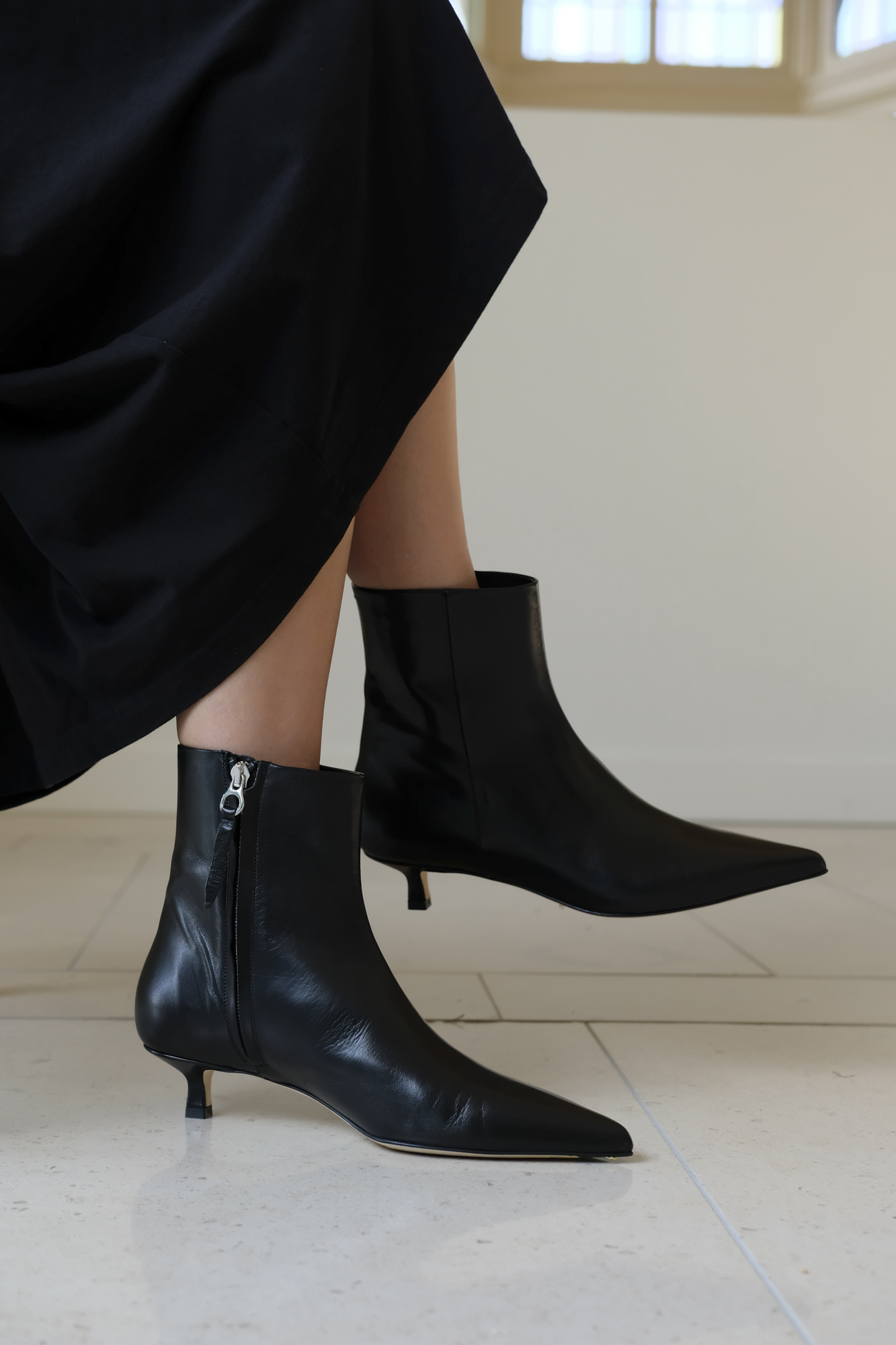 aeyde sofie nappa leather black