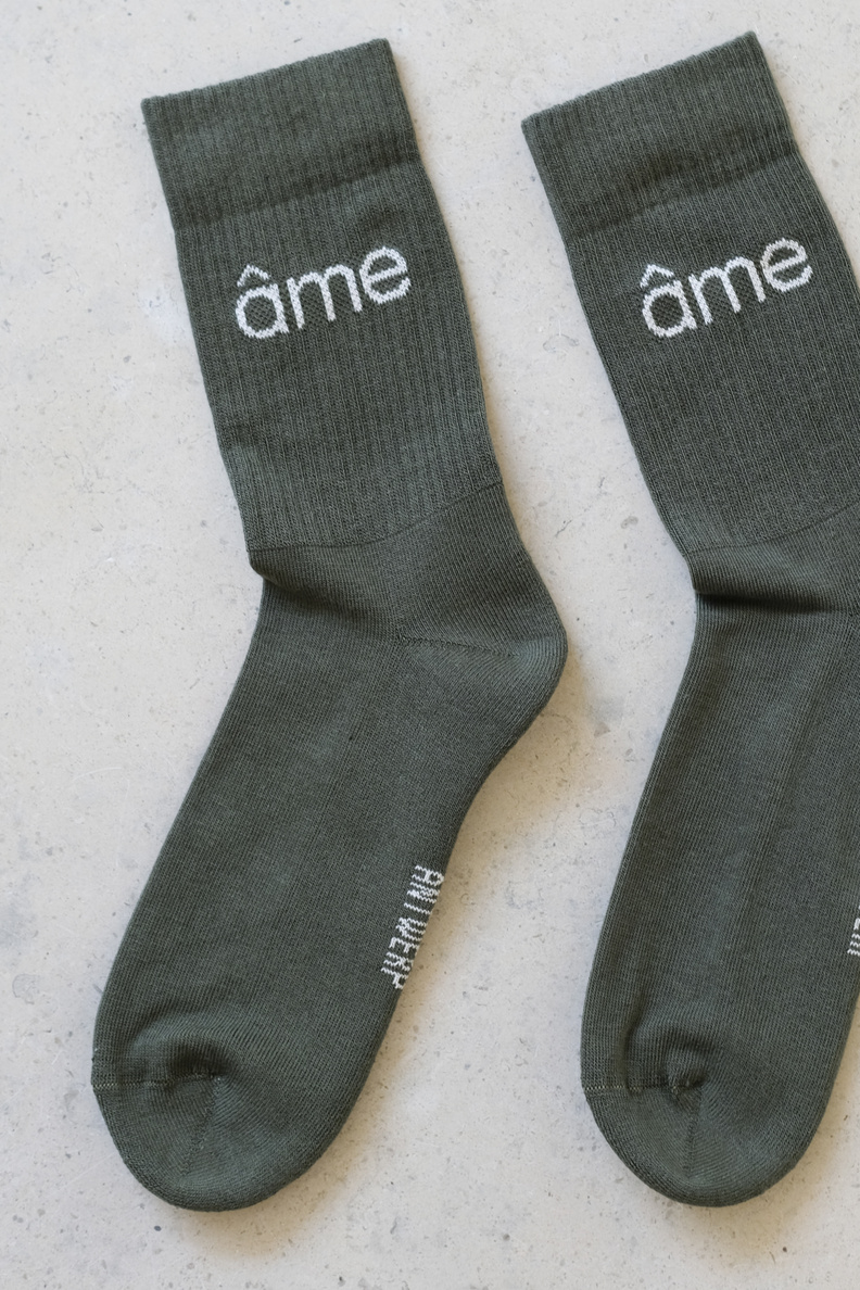 âme delphine socks khaki