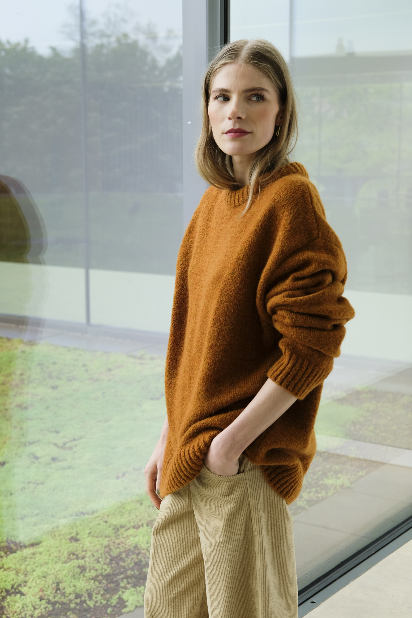 hope east sweater pumpkin melange