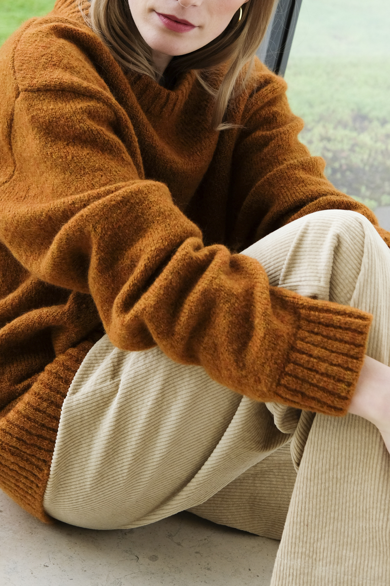hope east sweater pumpkin melange