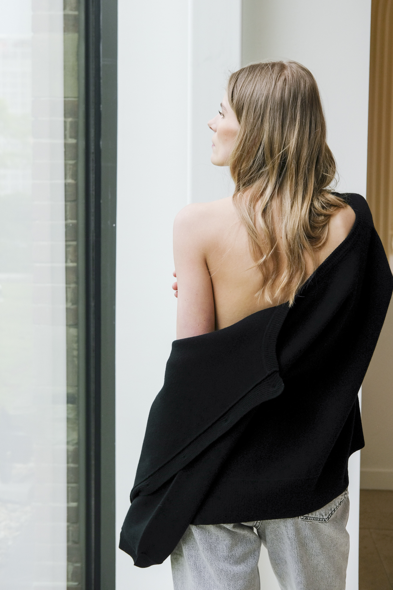 aiayu may cardigan black