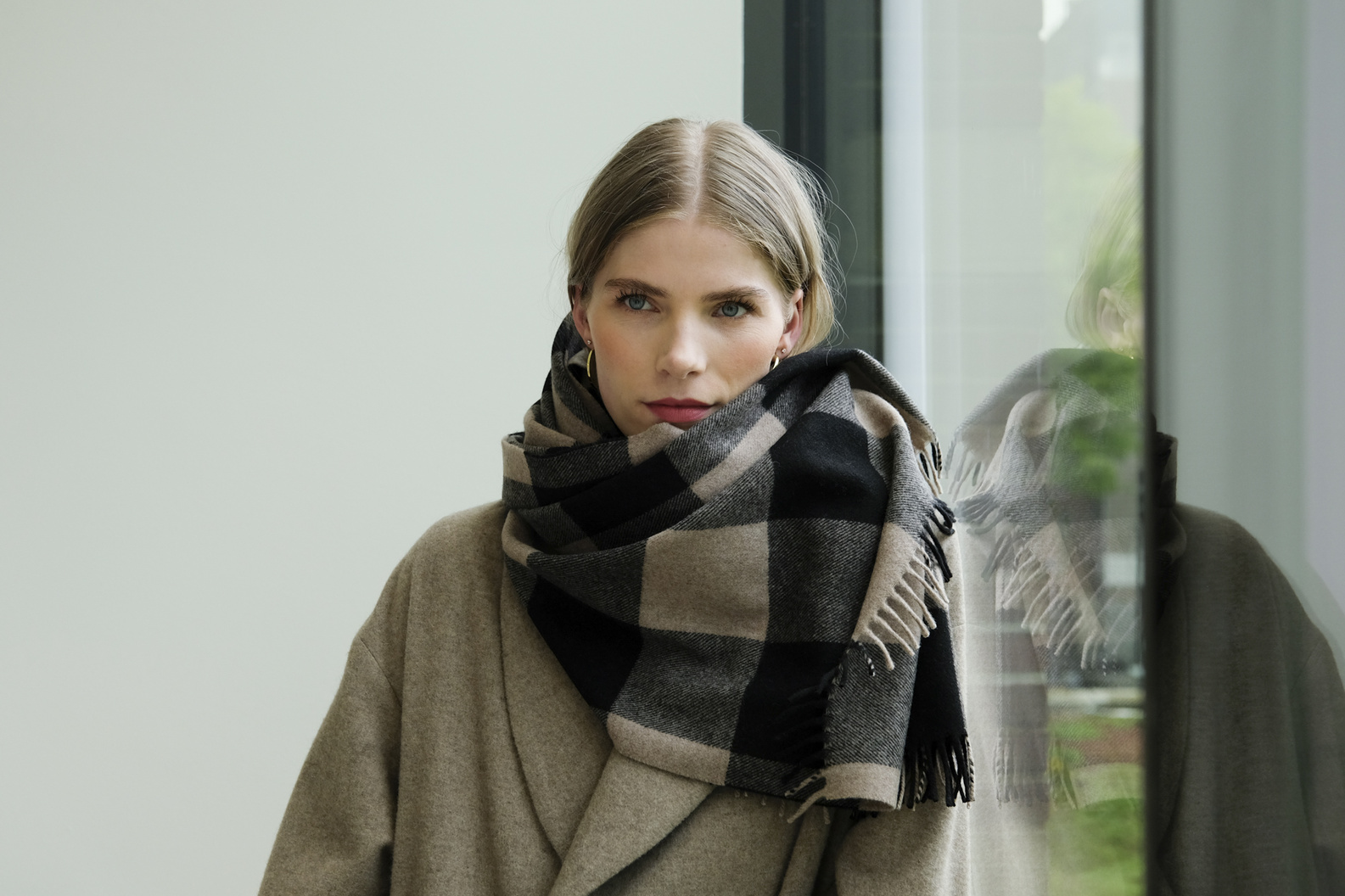 aiayu kay scarf mix black