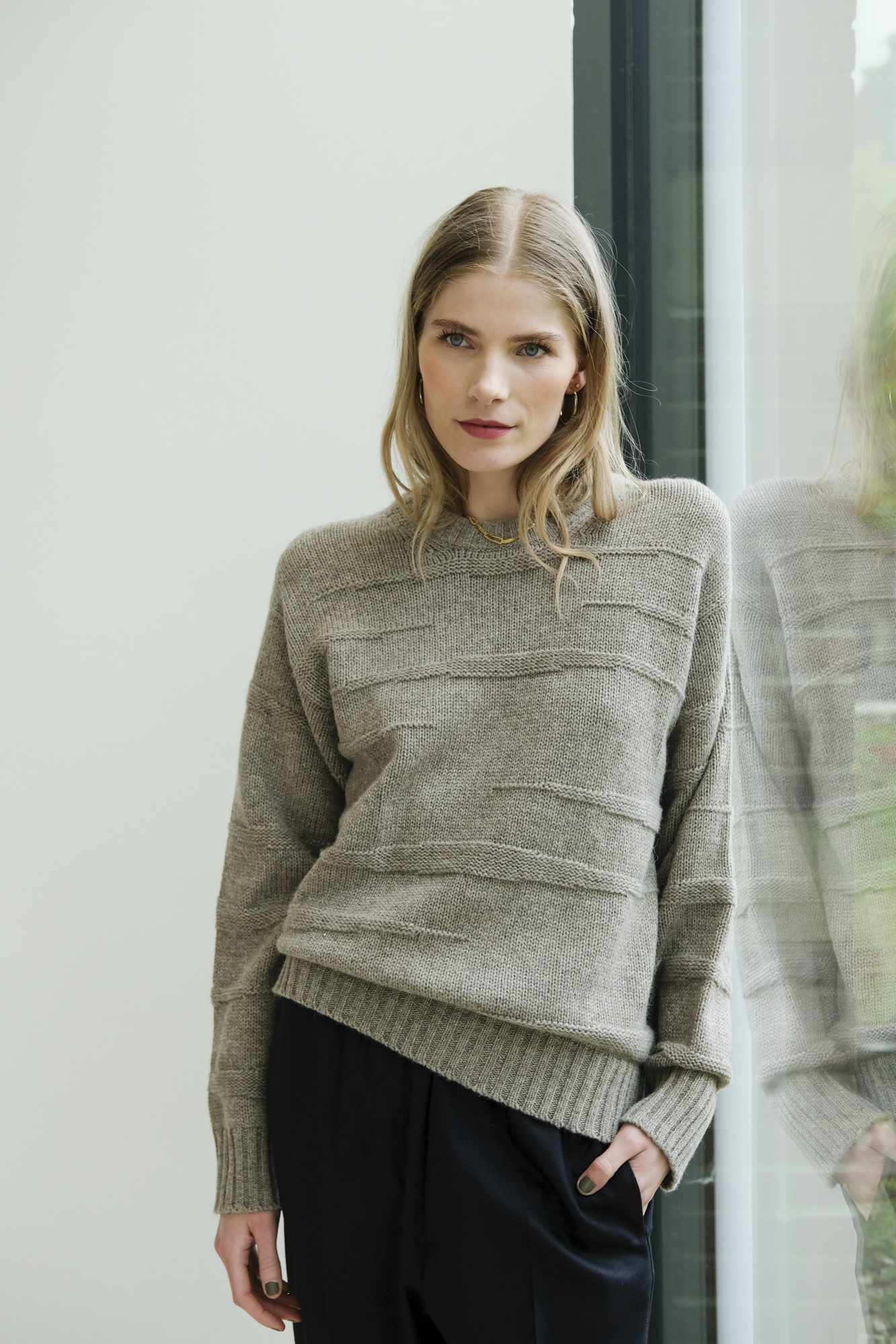 aiayu saga sweater pure soil