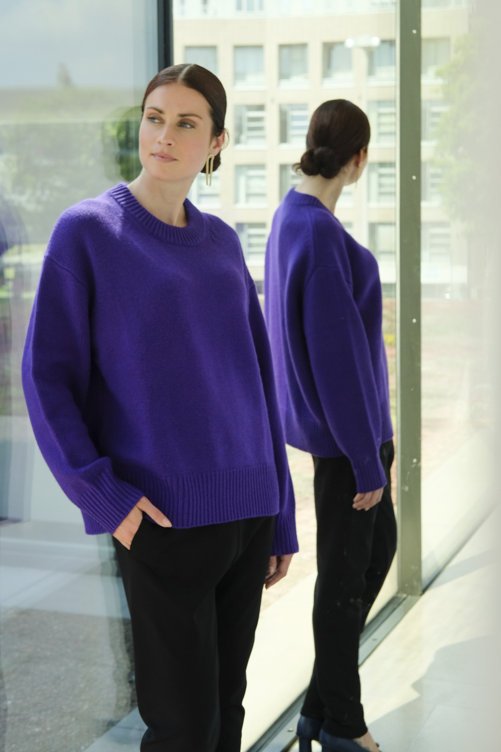 lisa yang renske sweater grape