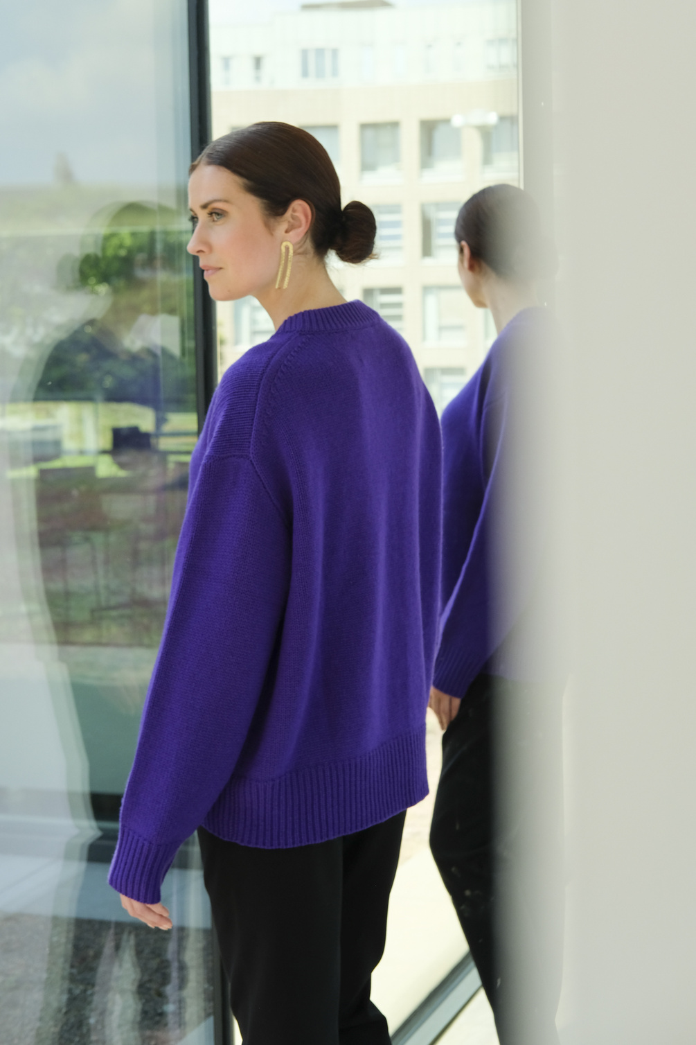 lisa yang renske sweater grape