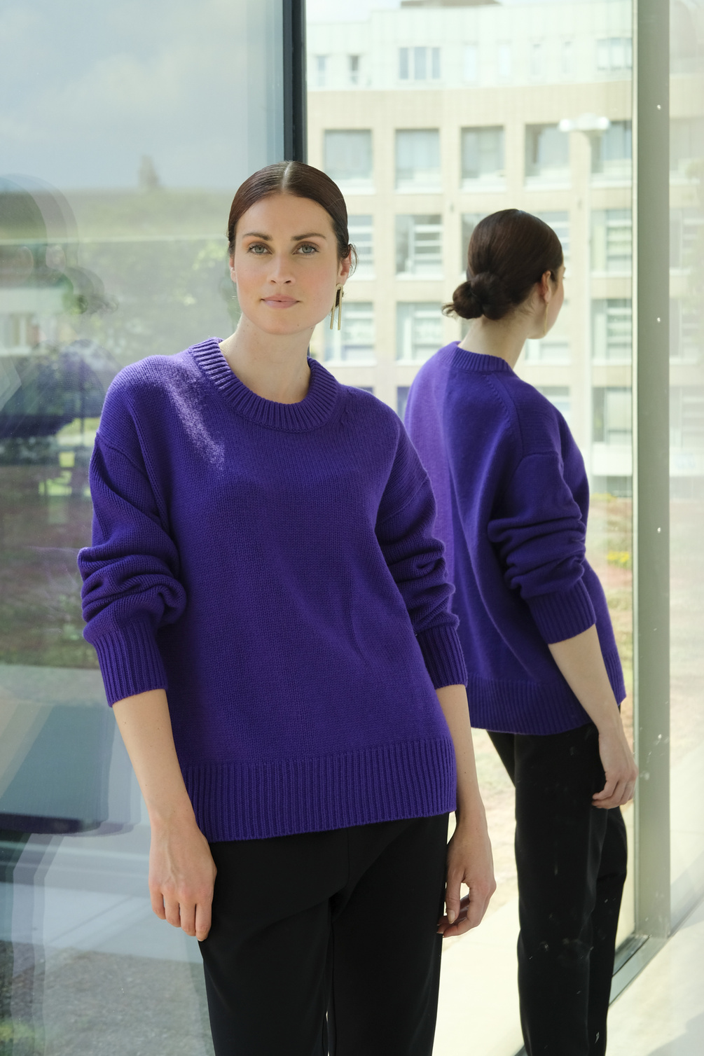 lisa yang renske sweater grape