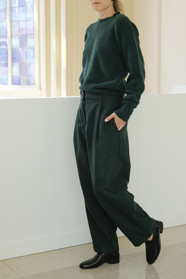 girls of dust british worker pants bottle green