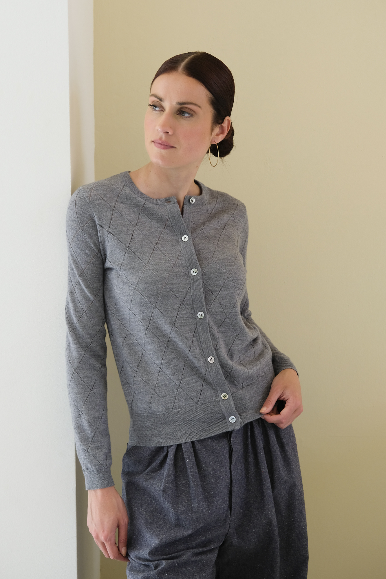 rue blanche meri cardi grey melange gris