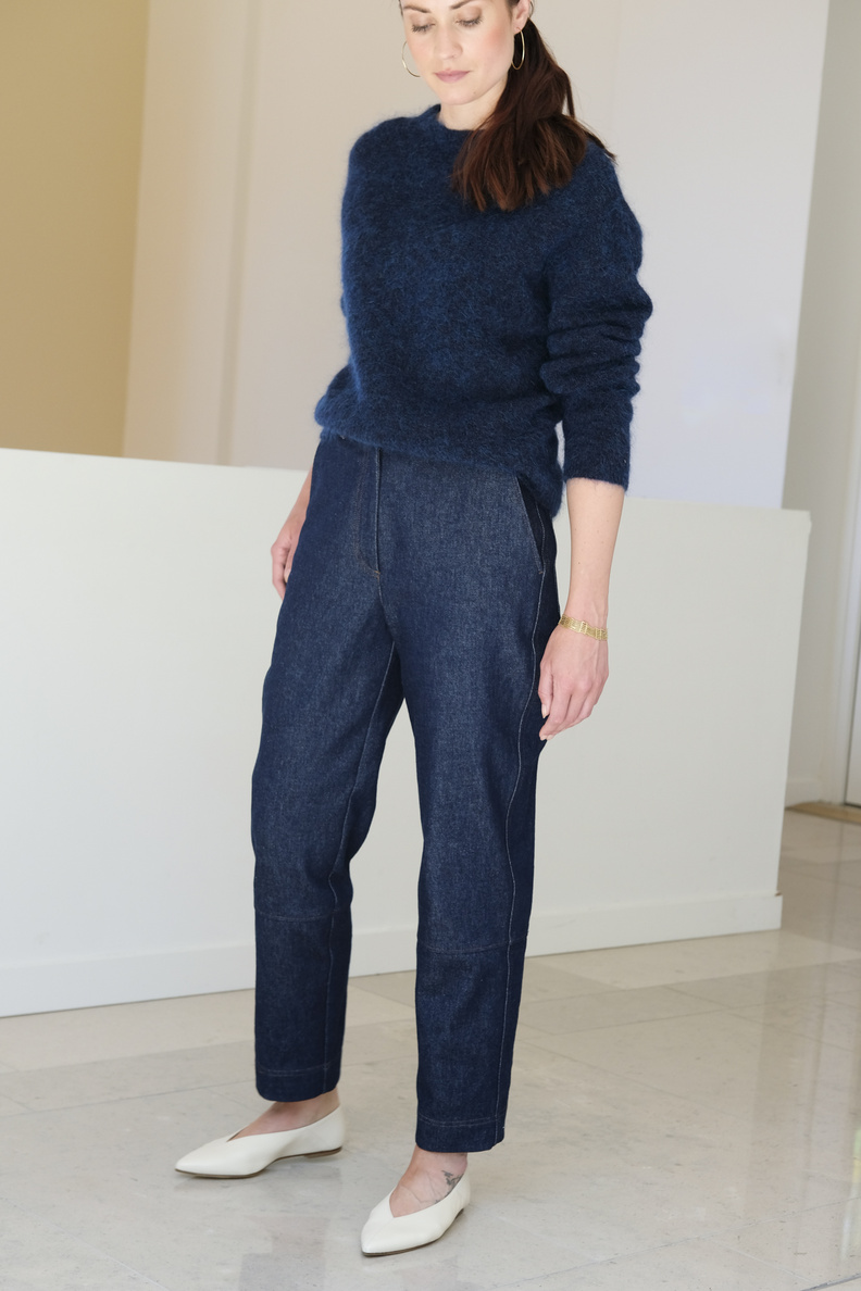 rue blanche cara pants indigo