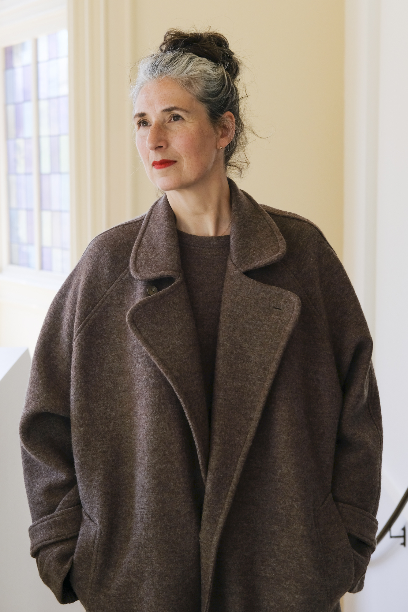 monique van heist raglan brown felt