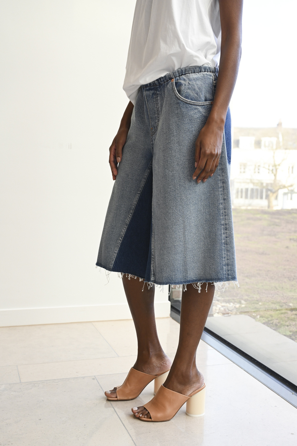maison margiela mm6 s52mu0115 shorts denim