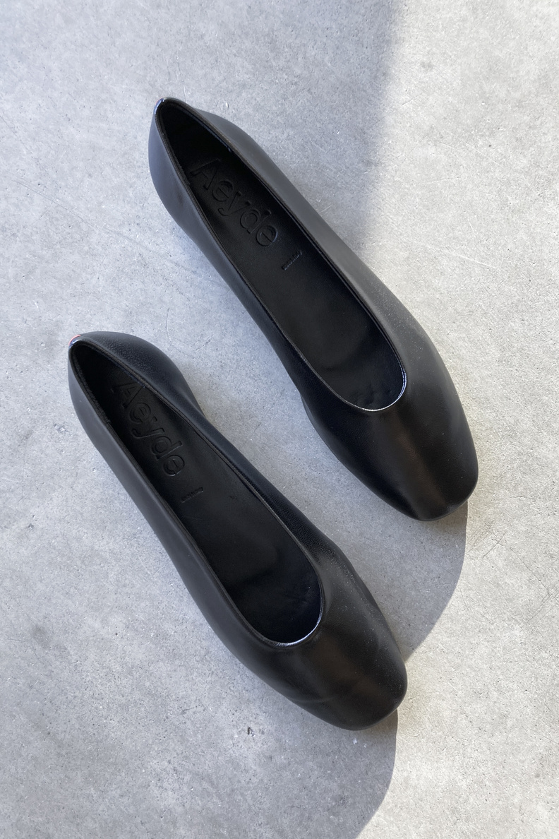 aeyde kirsten nappa leather black