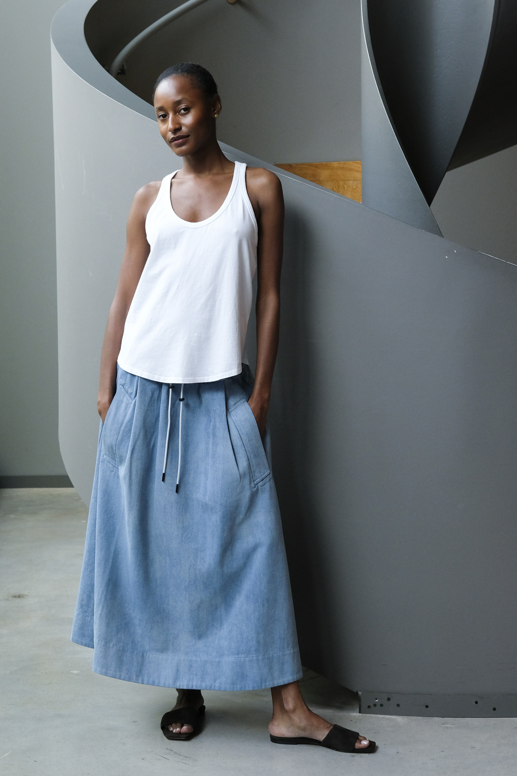 aeyde anna cow suede leather moka