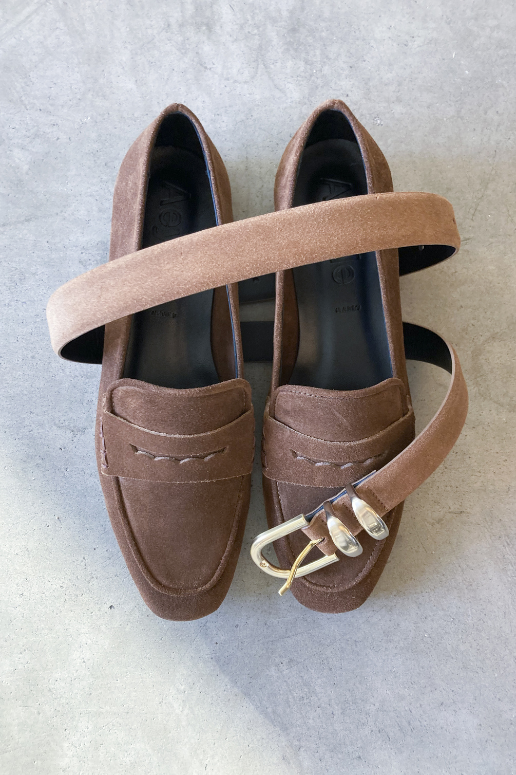 âme leon leather belt camel