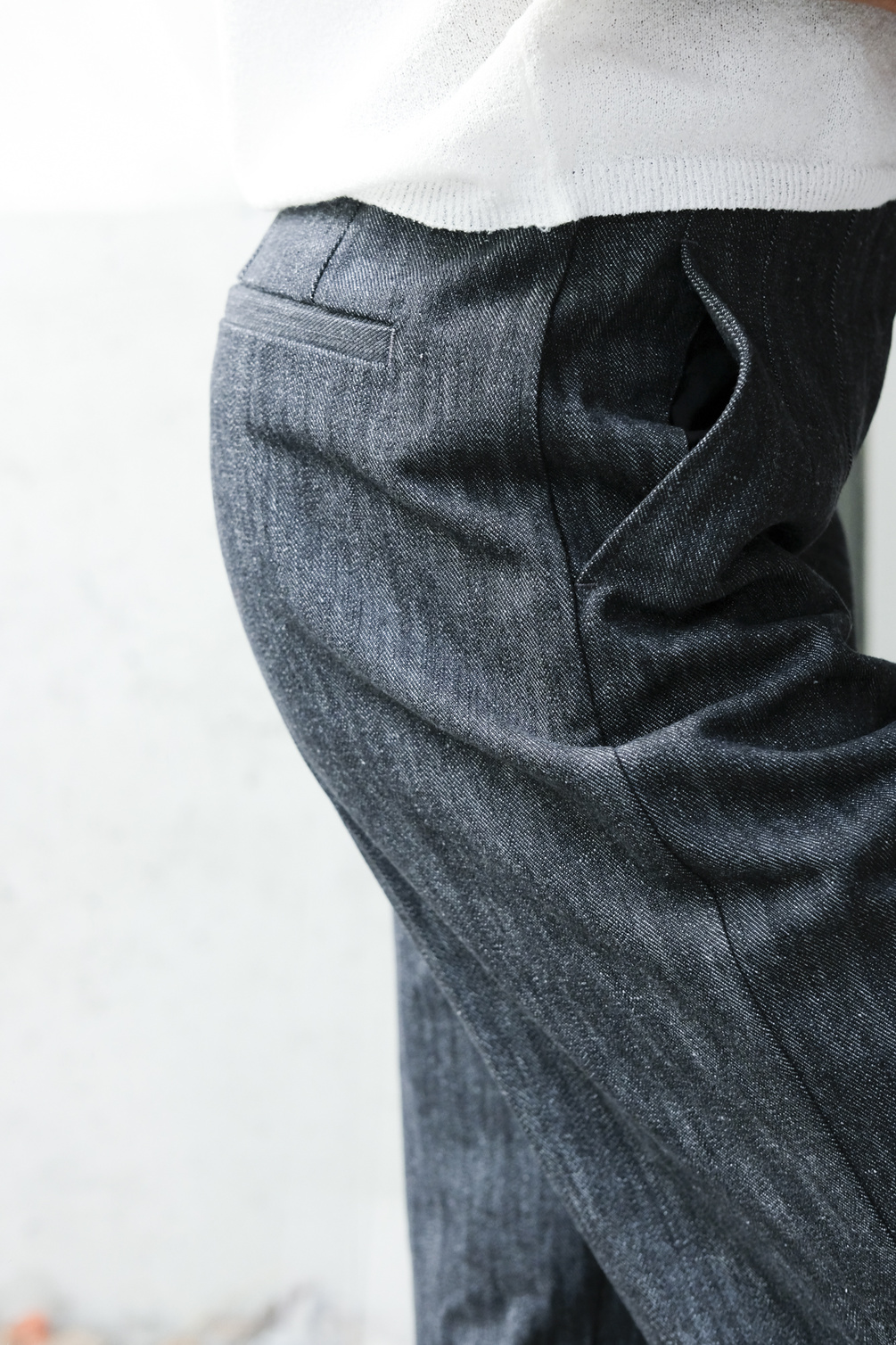 rue blanche blue pants denim blue