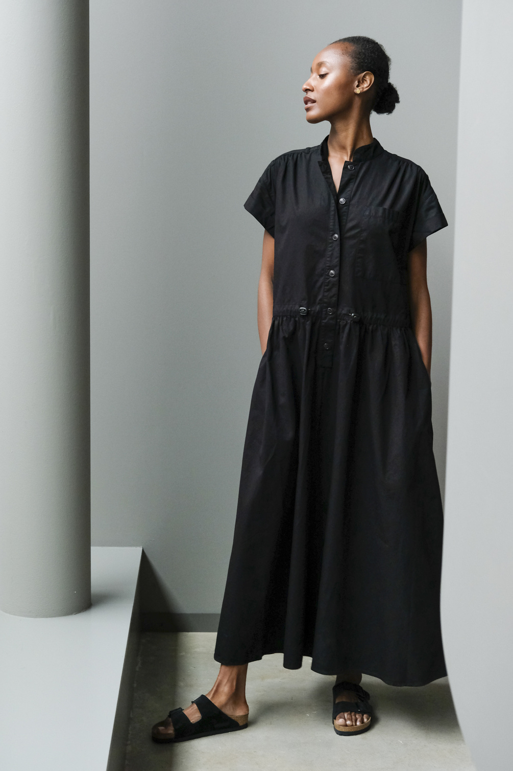 girls of dust service dress short sleeve black