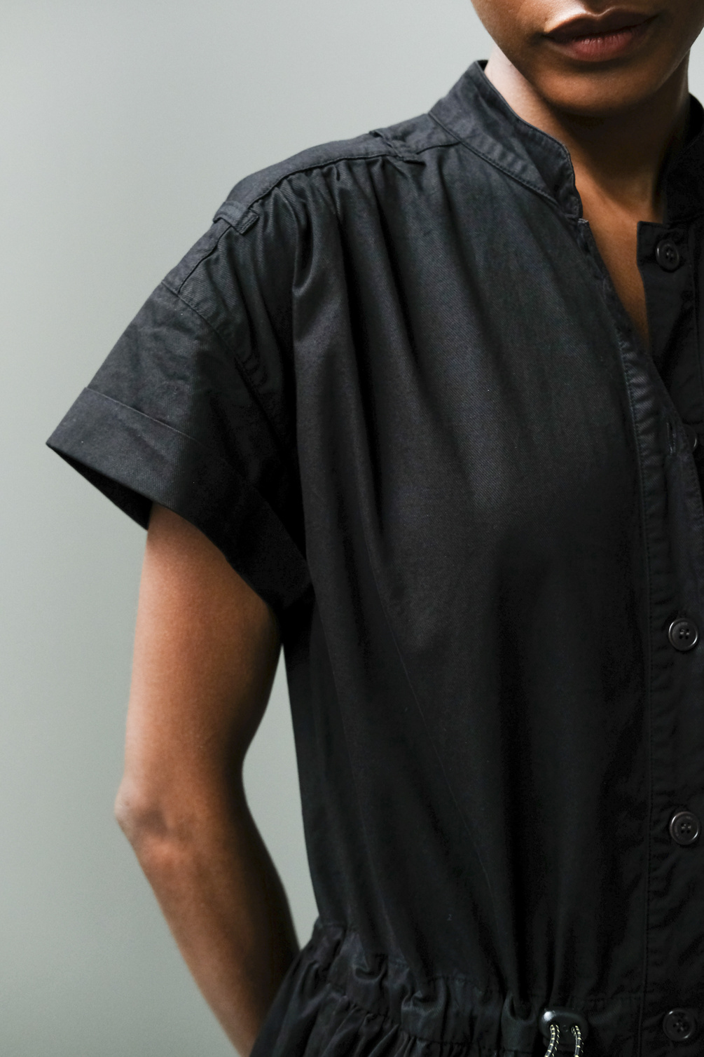 girls of dust service dress short sleeve black