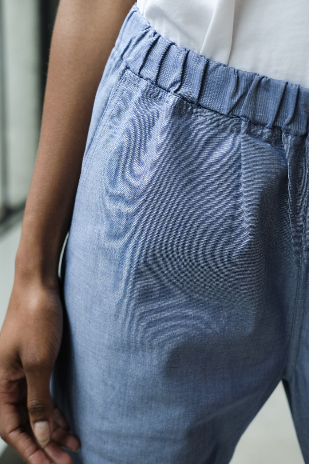 monique van heist pj flex blue chambray